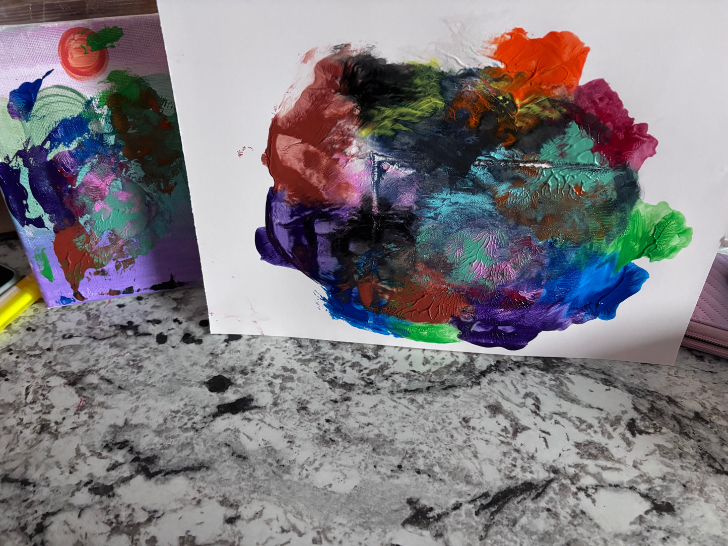 NeuroVibe Fluidity: Emotional Flow Abstract Art Print